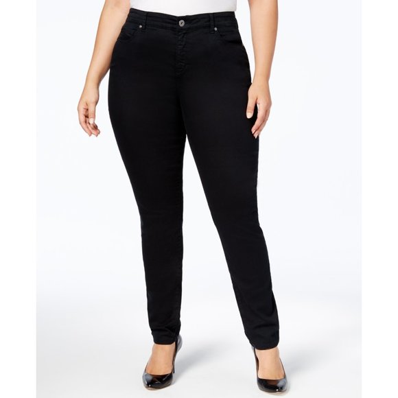 NWT Womens Plus Size 22W Style & Co Tummy-Control Skinny Jeans in Celestial Wash - Picture 1 of 4